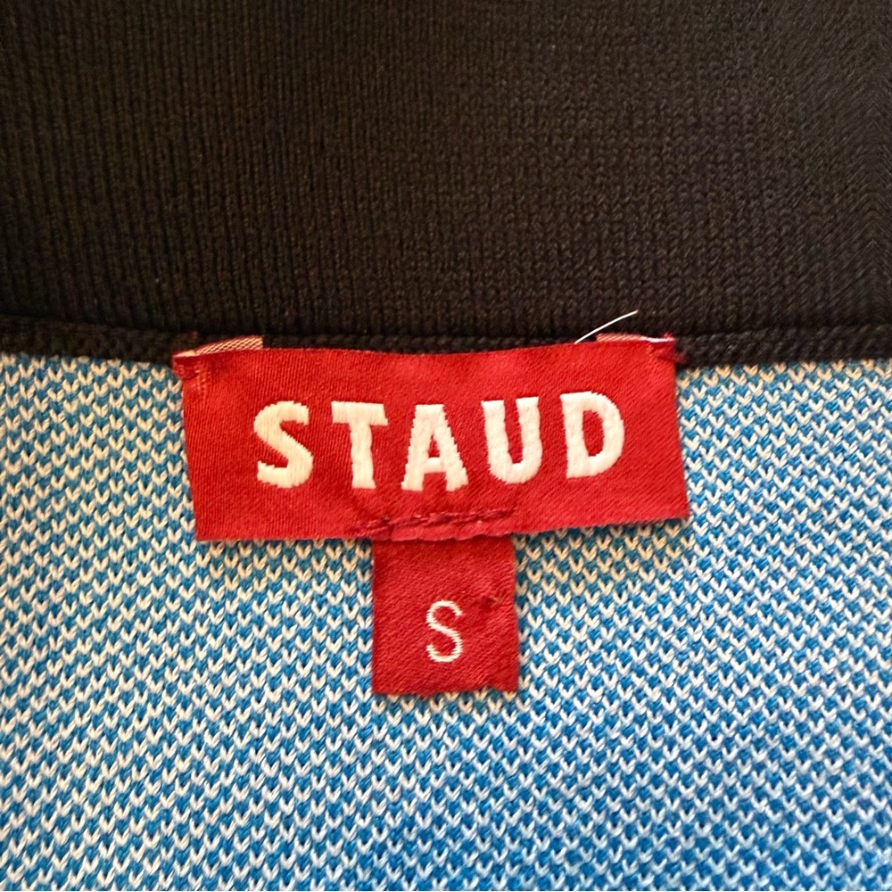 STAUD Multicolor Wave Midi Skirt in Black, Red, Green, Blue, Yellow - Picture 5 of 10